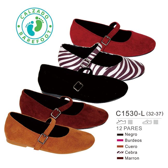 Pili Pérez Children's barefoot-style Mary Jane by Bubble C1530-L