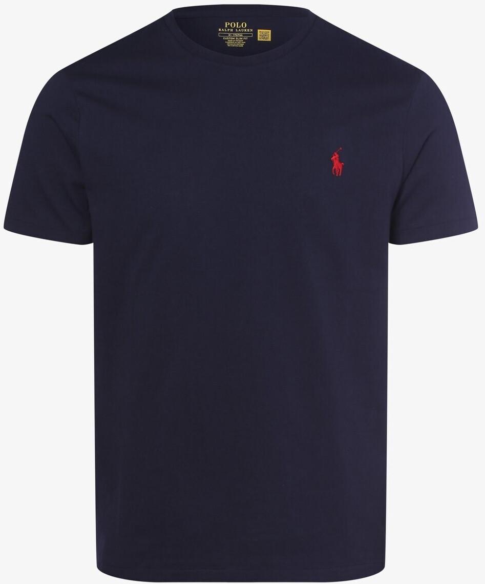 Custom Slim Fit T-Shirt — Navy/Red Pony