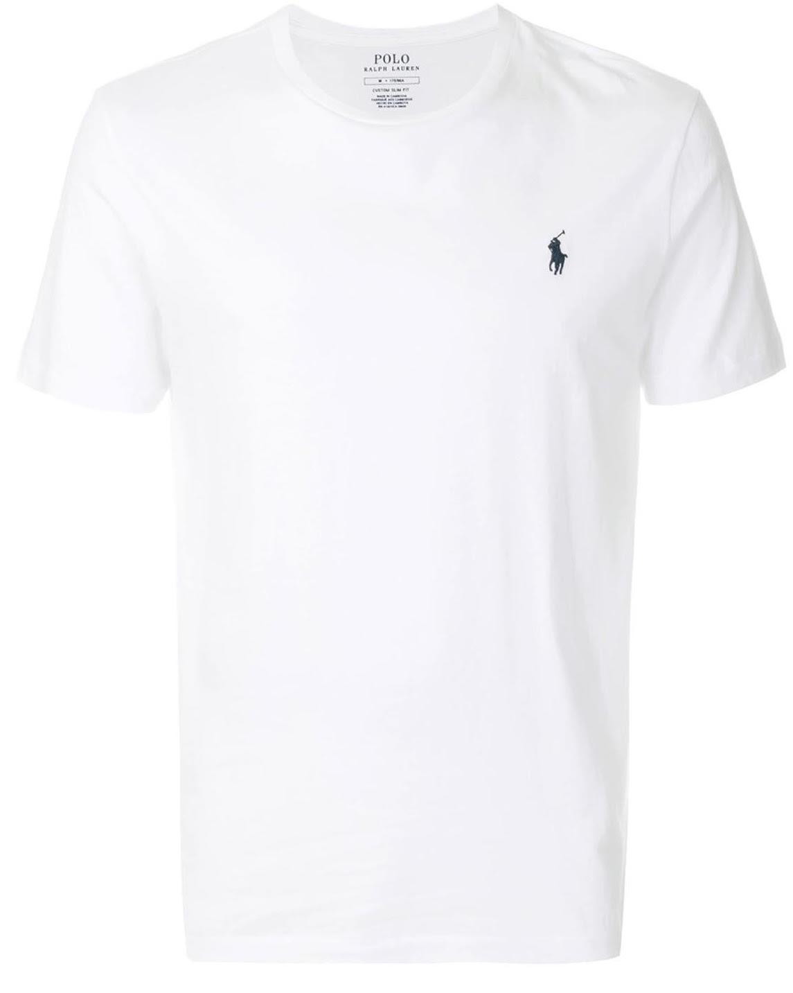 Custom Slim Fit T-Shirt — White/Navy Pony