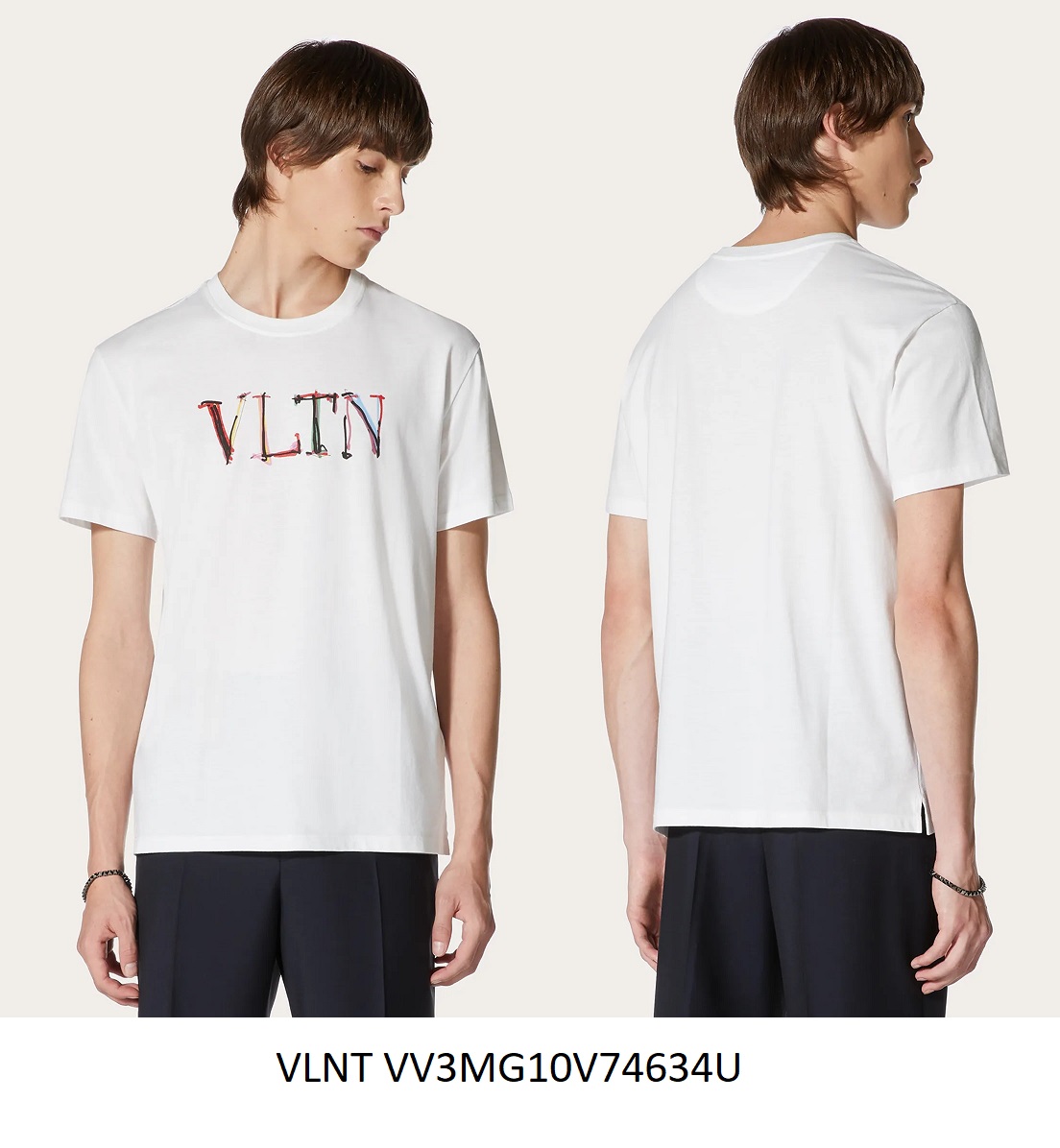 VLTN T-Shirt, White — VV3MG10V74634U
