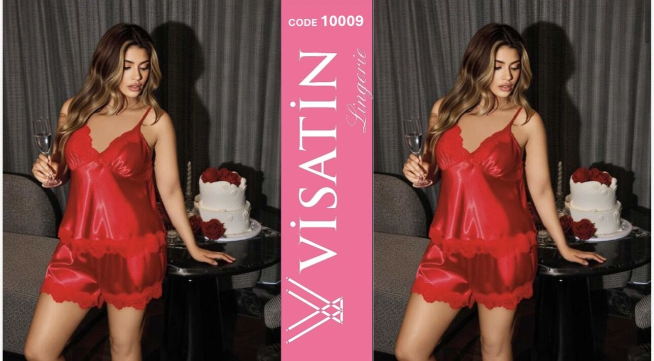Visatin Camisón, satén, talla grande — 10009