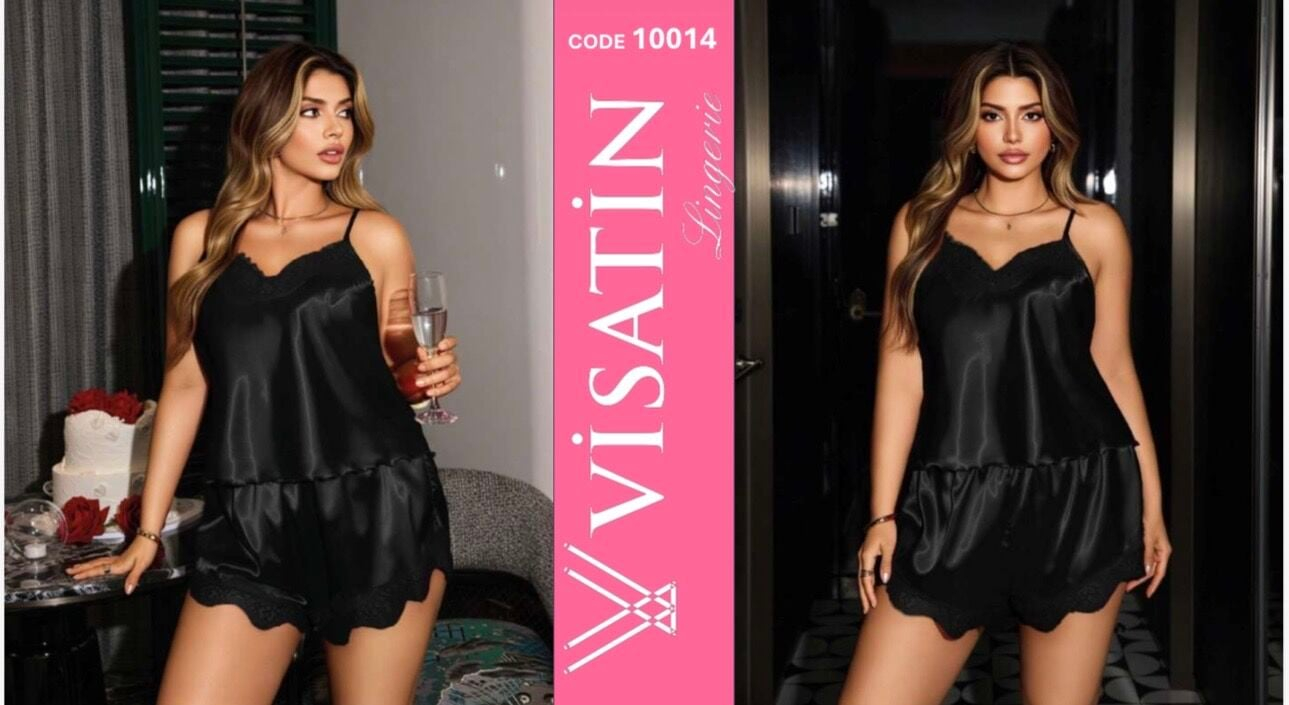 Visatin Camisón, satén, talla grande — 10014
