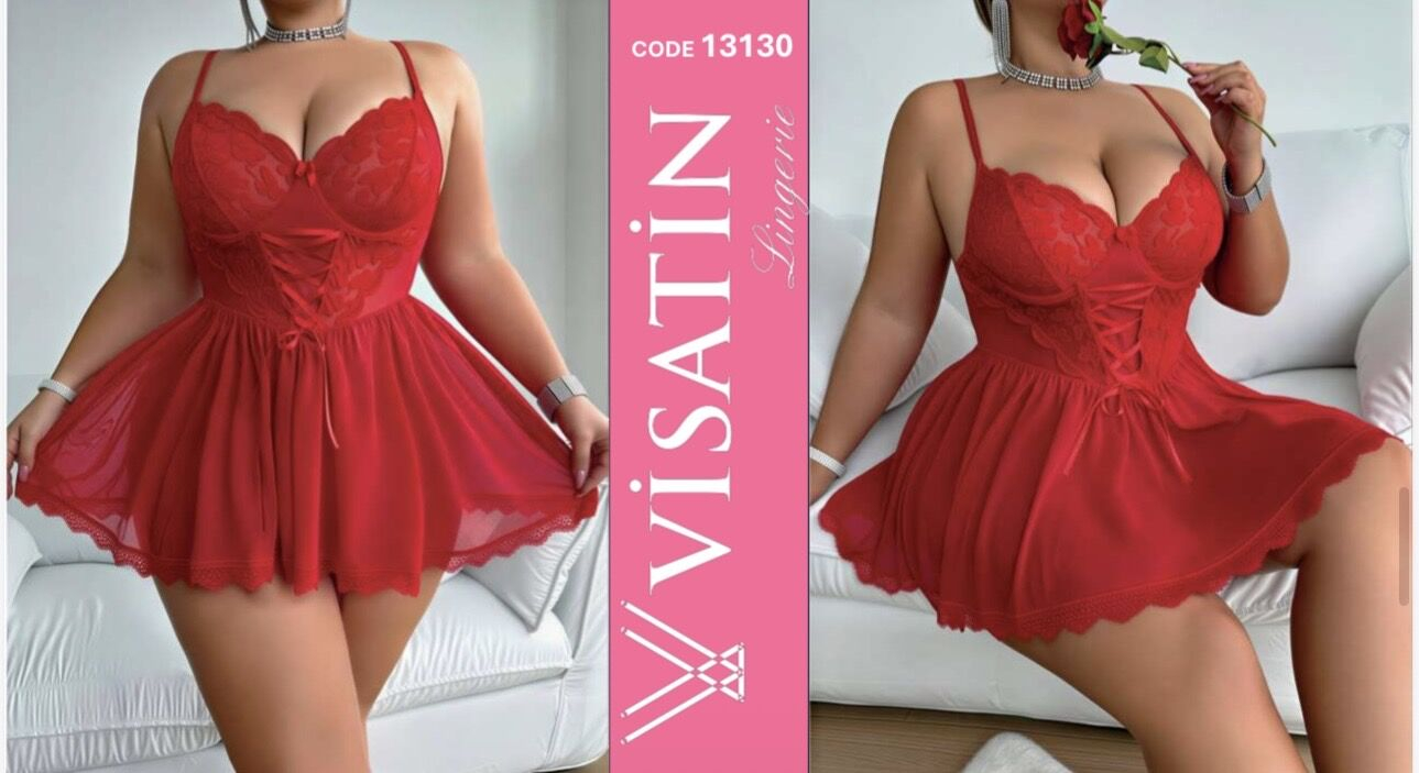 Visatin Camisón, satén, talla grande — 13130