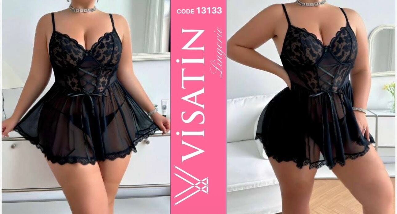 Visatin Camisón, satén, talla grande — 13133