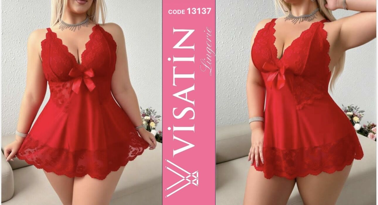 Visatin Camisón, satén, talla grande — 13137